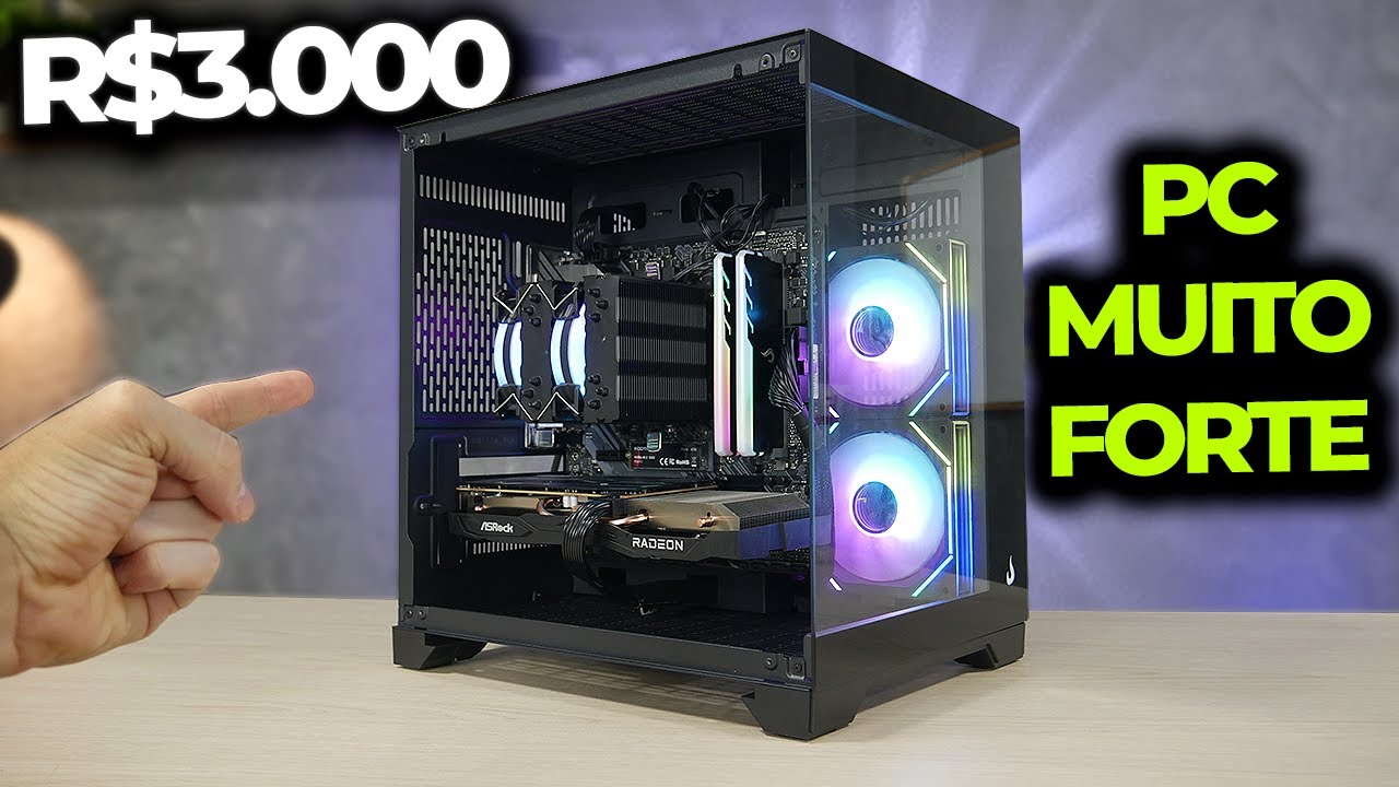 PC GAMER INSANO QUE MONTARIA HOJE POR R$3000! (MONTAGEM E TESTES EM JOGOS 2026)
