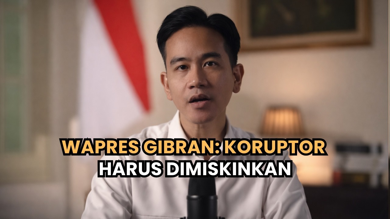 Gibran Sebut RUU Perampasan Aset Mendesak: Koruptor Harus Dimiskinkan