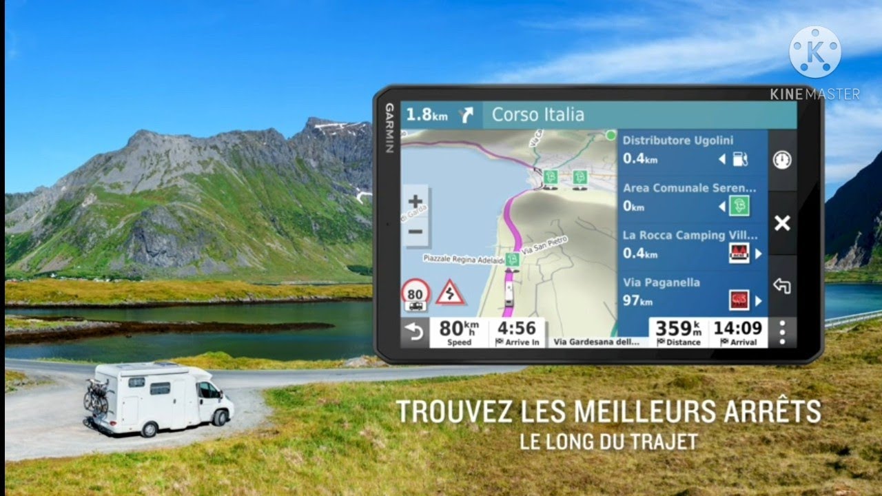 Garmin Camper 890 MT-D-GPS pour Camping Car- 8 pouces, Europe Enti&egrave;re 46 pays