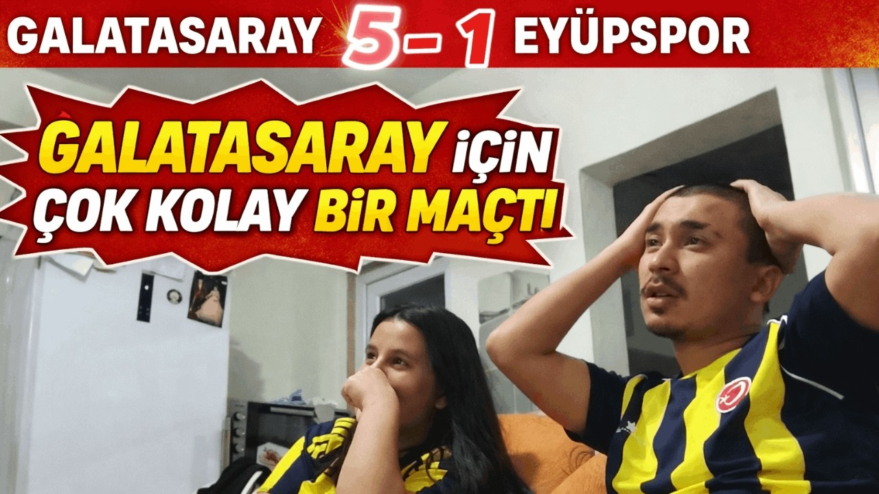 GALATASARAY 5 - 1 EYÜPSPOR! ÇOK KOLAY BİR MAÇTI! TRENDYOL SÜPER LİG 22 HAFTA