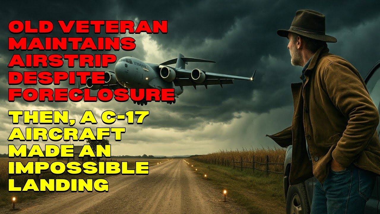 Old Veteran Maintains Airstrip Despite Foreclosure. Then, a C-17 Aircraft Made an Impossible Landing