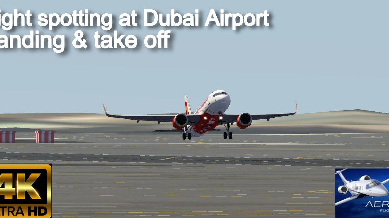 Aerofly fs global | Flight spotting at Dubai Airport | Landing & take off