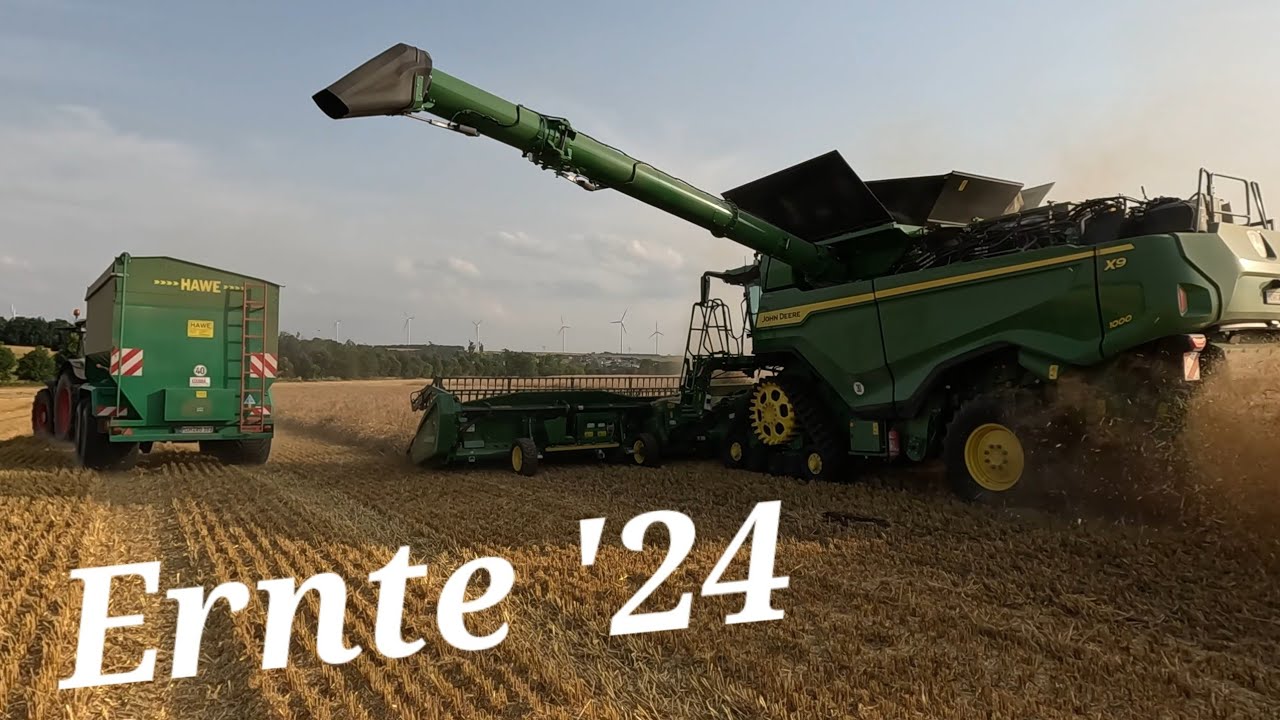 Gerste Ernte 2024 2x John Deere X9 WM AGRAR   Rothenschirmbach final cut! Musik nur im Intro!