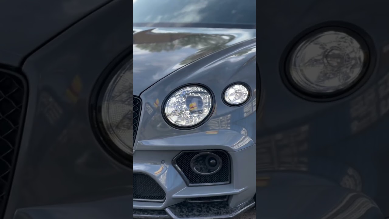 Hit me like tadow!🤩Bentley Continental Full Wrap in Dark Nardo Grey🔥