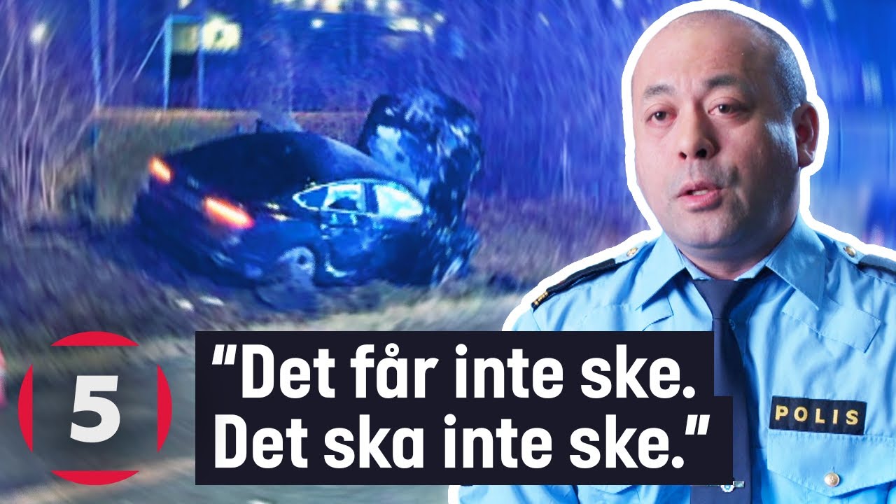 Dödlig kollision slungar bil i luften | Fångat på polisens kamera | Kanal 5 Sverige