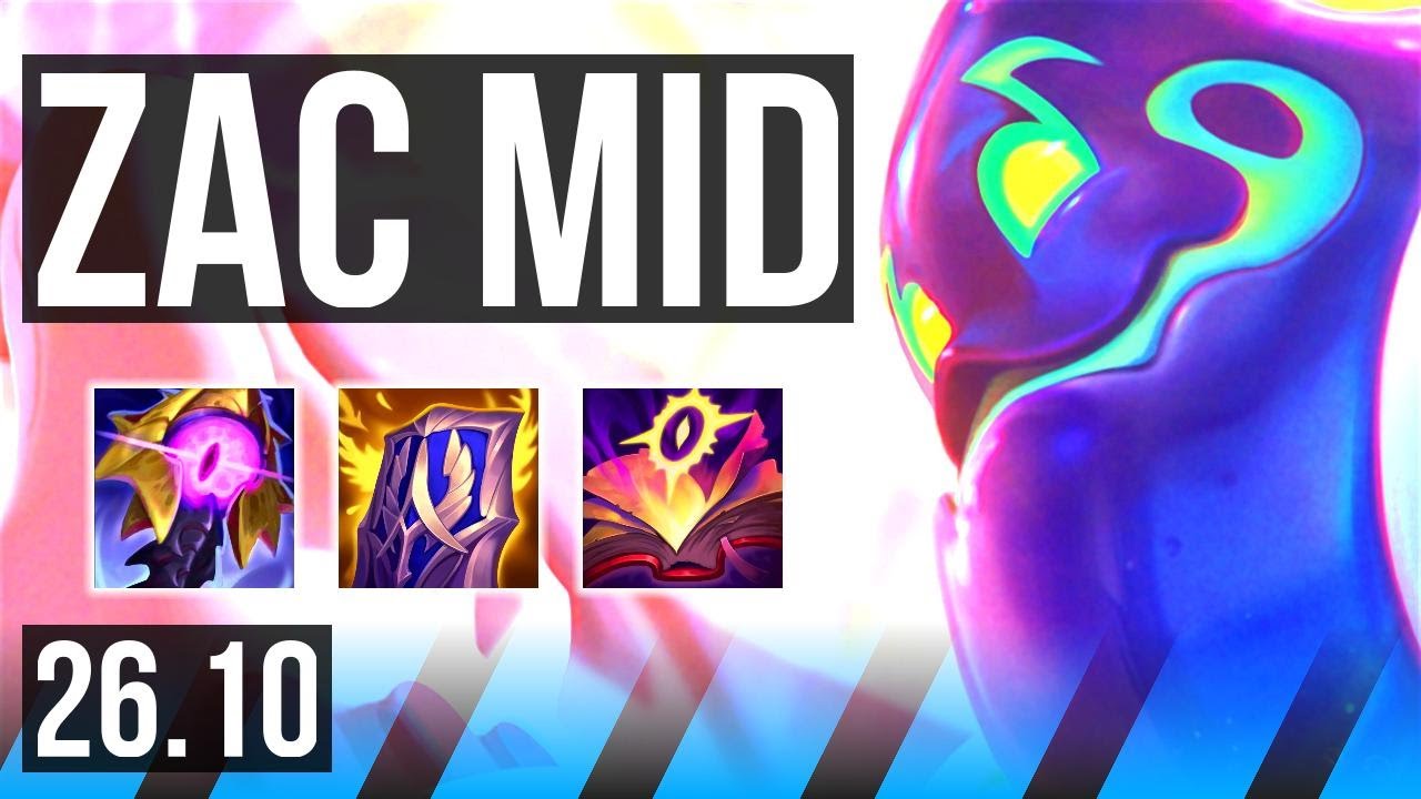 ZAC vs IRELIA (MID) | Perfect KDA: 12/0/6 | EUW Master | 26.10