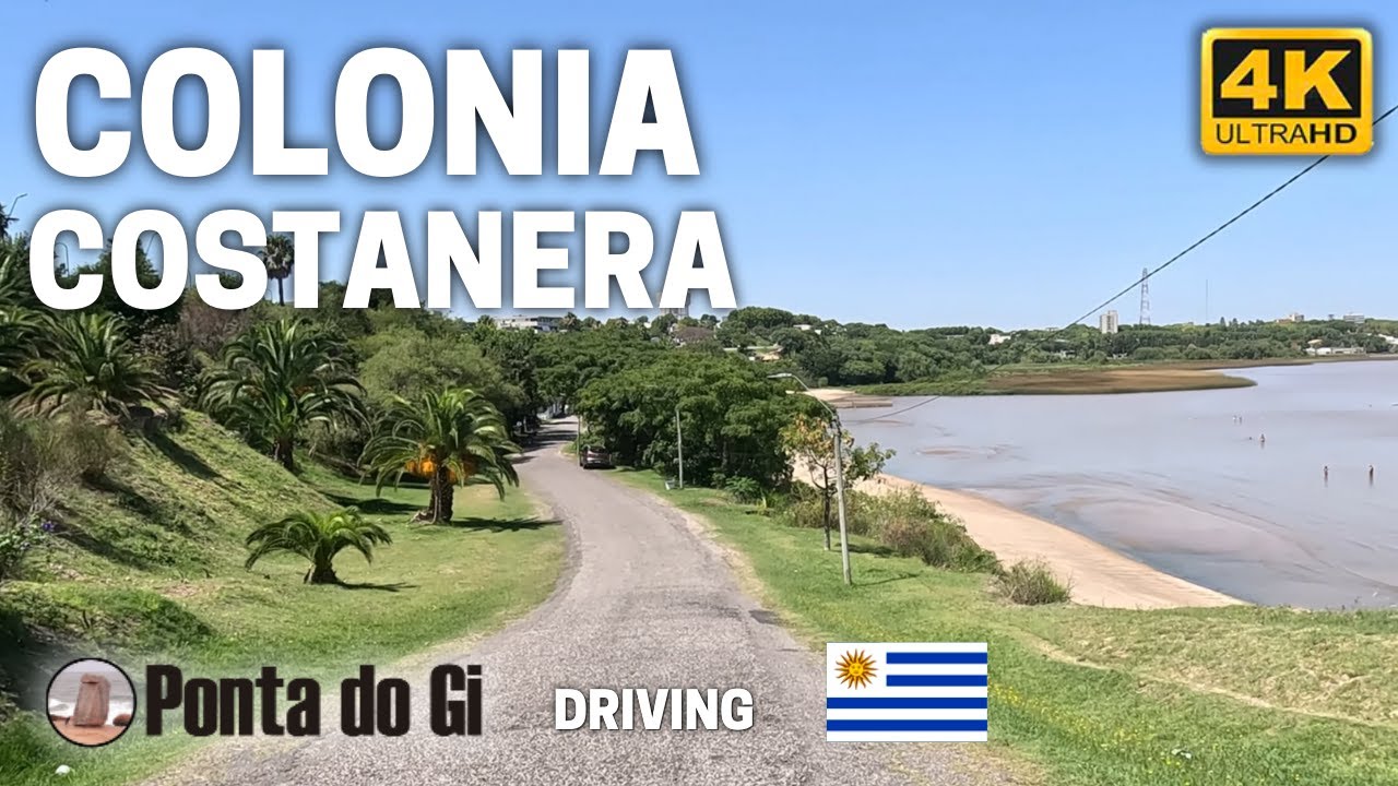En la COSTA del RIO DE LA PLATA una de las RAMBLAS más lindas de URUGUAY #driving TOUR 2025 COLONIA