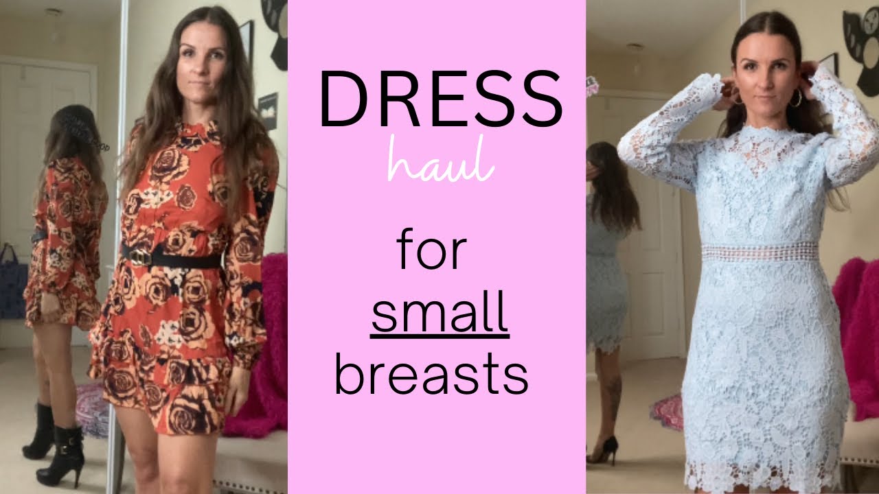 12 Dress Ideas For Small Chest - Try On Haul *links included