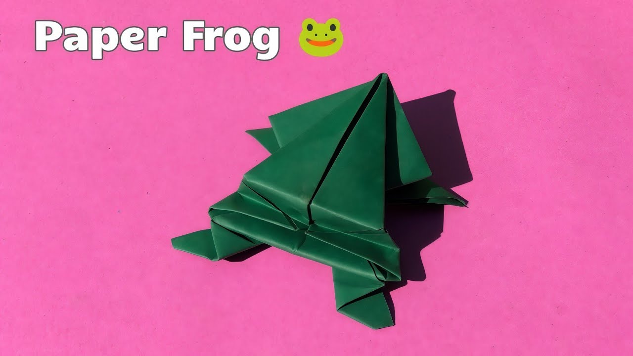 Paper Origami Frog That Jumps! 🐸✨ Easy DIY Craft Tutorial