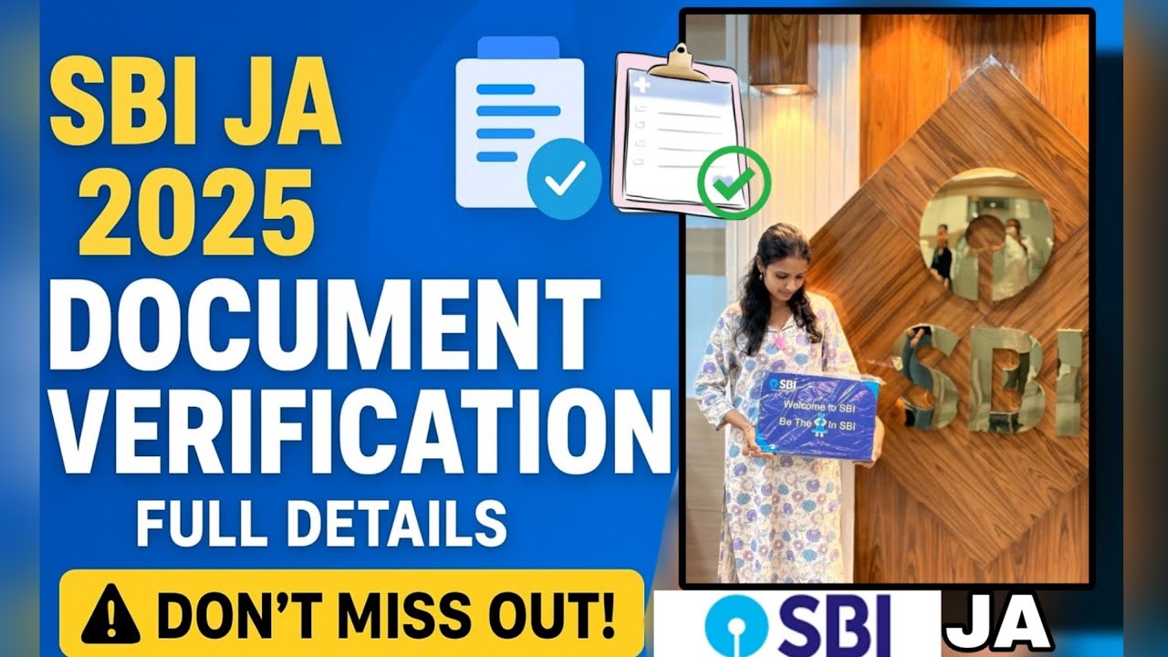SBI JA Document Varification Full Details Video || SBI Clerk ||