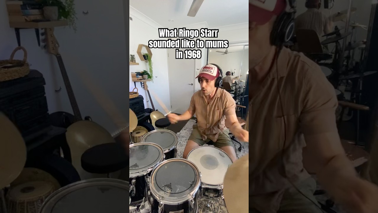 What Ringo Starr sounded like to mums in 1968 #drums #drummers #thebeatles