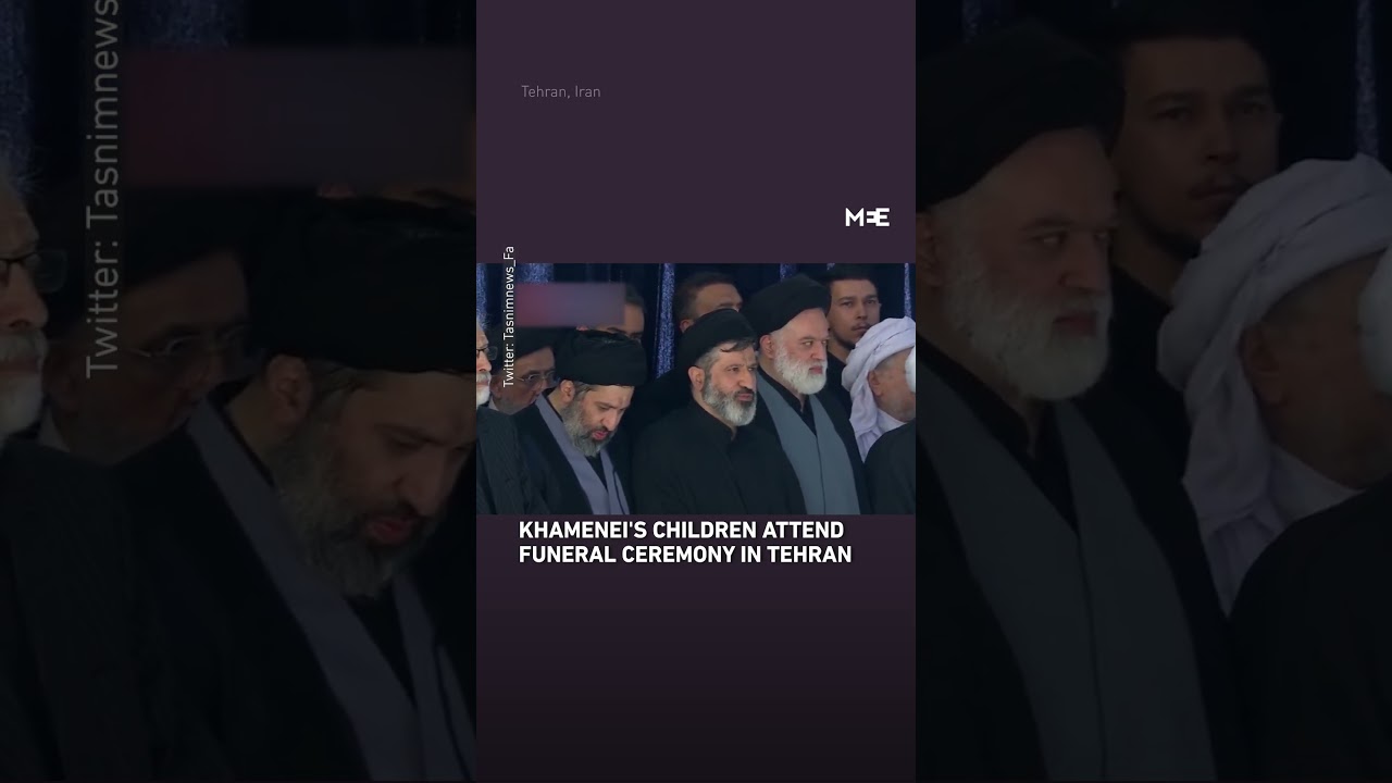 Khamenei's children attend funeral ceremony in Tehran