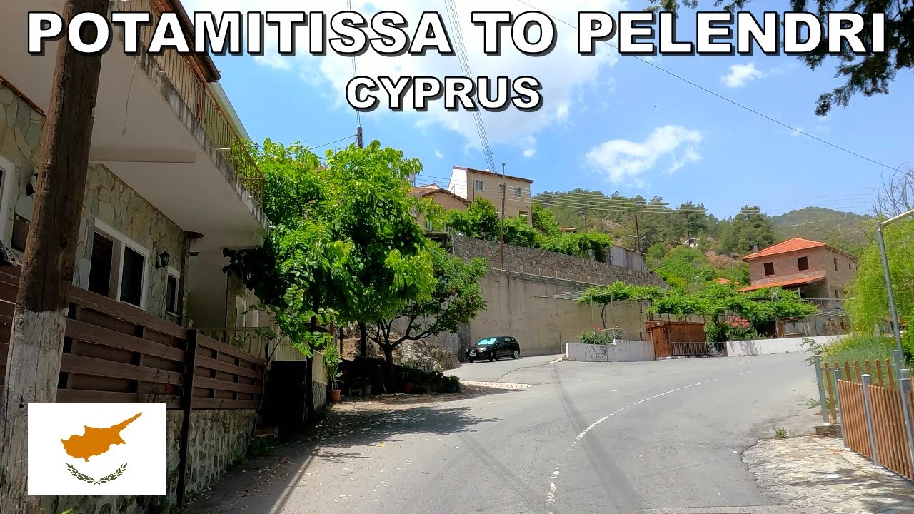 DRIVING from POTAMITISSA VILLAGE to PELENDRI VILLAGE in CYPRUS * 4K (60FPS)