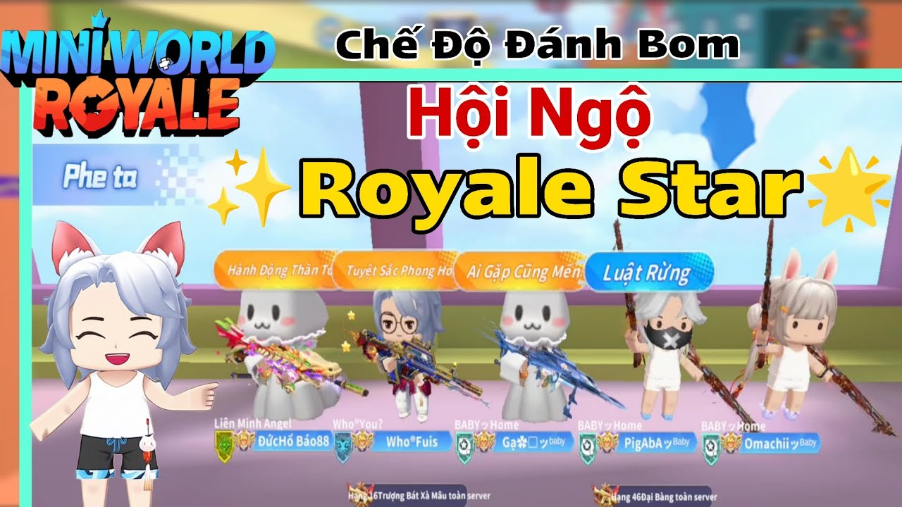 MiniWorld Royale|Chế Độ Đánh Bom 5 VS 5|✨ Royale Star🌟Hội Ngộ