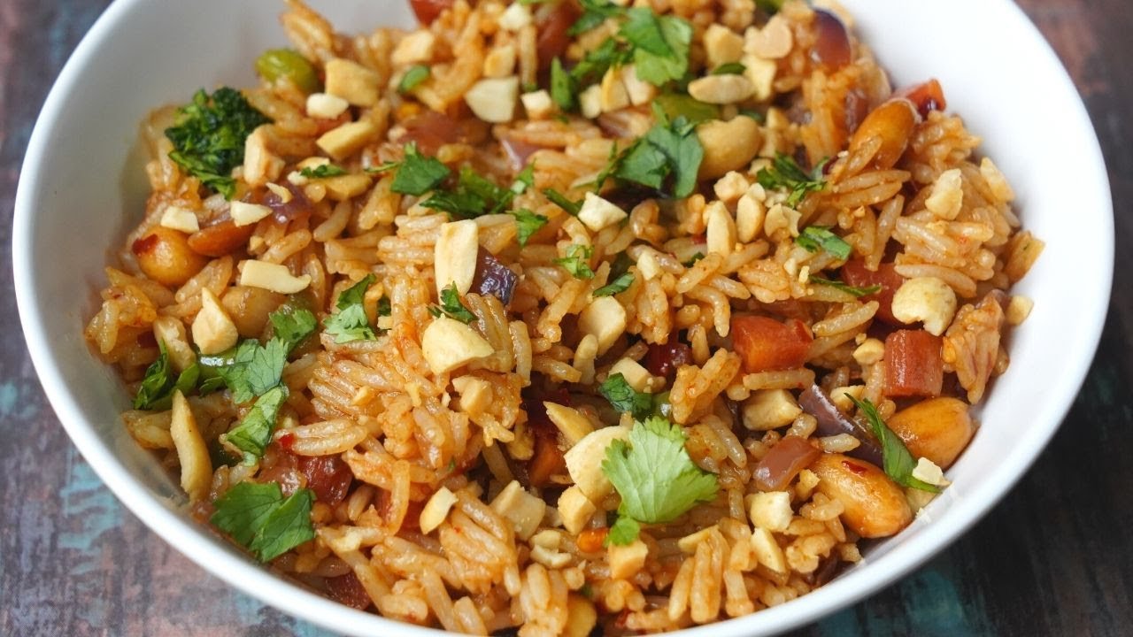 Peanuts fried rice | Leftover rice recipe | Fried rice | Flavours Of Food