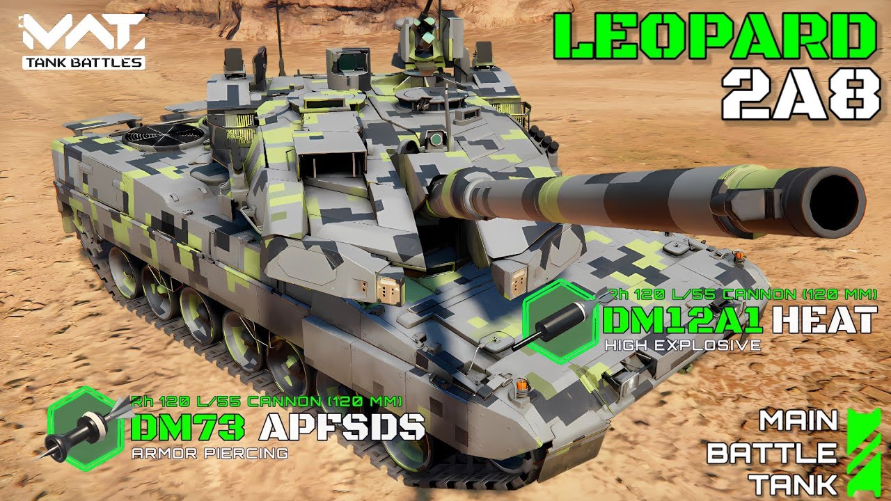 October Battlepas Free Tank! Leopard 2A8 Main Battle Tank - MWT Tank Battles