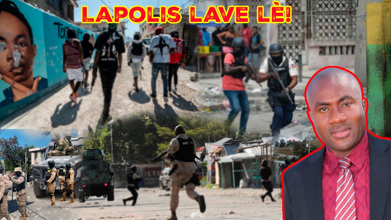Flash! Bandi tonbe kou mango mi. Wa sezi tande kòman lapolis vide plizyè bandi mibalè