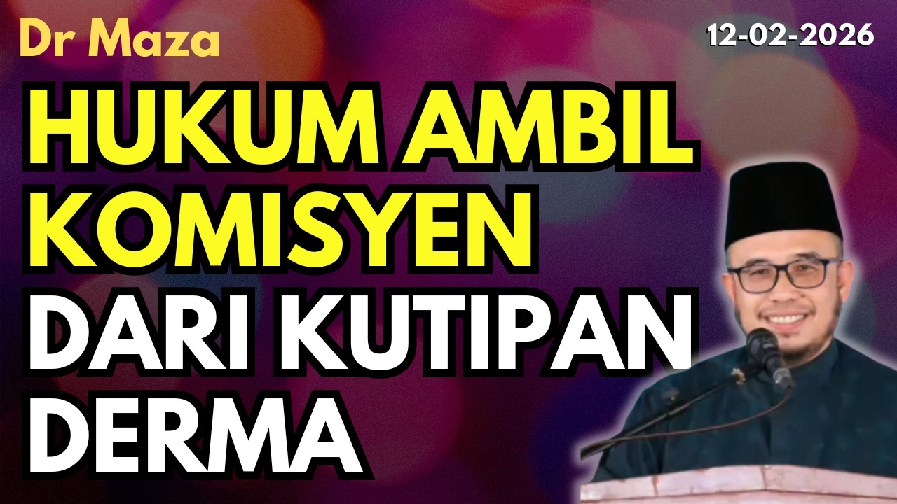 Dr Maza: Hukum Ambil Komisyen Dari Kutipan Derma