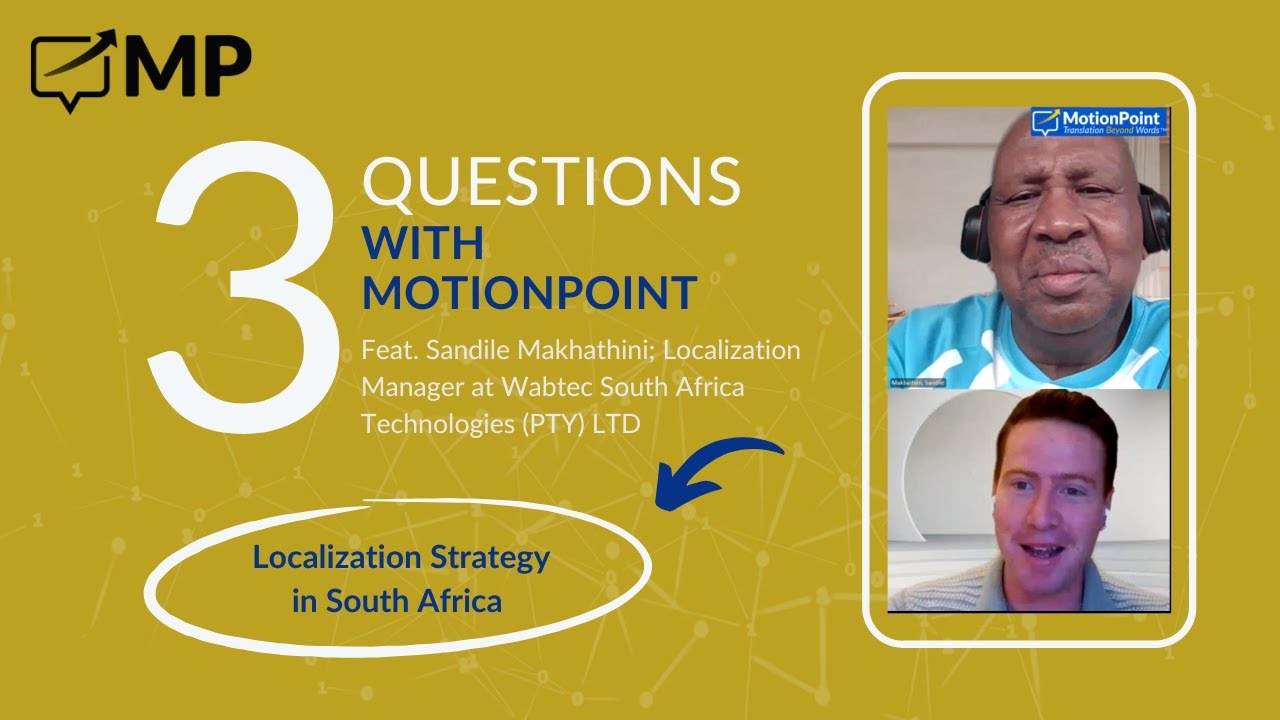 3 Questions with Sandile Makhathini - Localization Manager at Wabtec South Africa Technologies