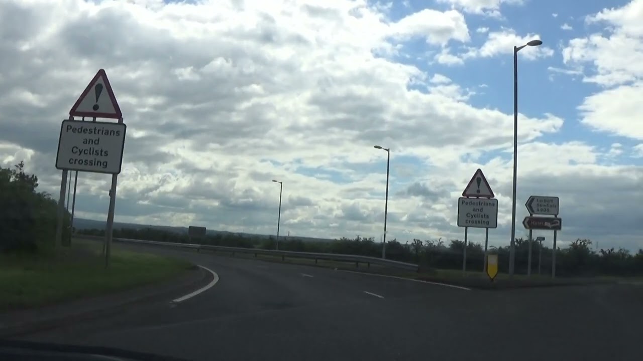 M9 TO FALKIRK VIA SKINFLATS with live commentary.