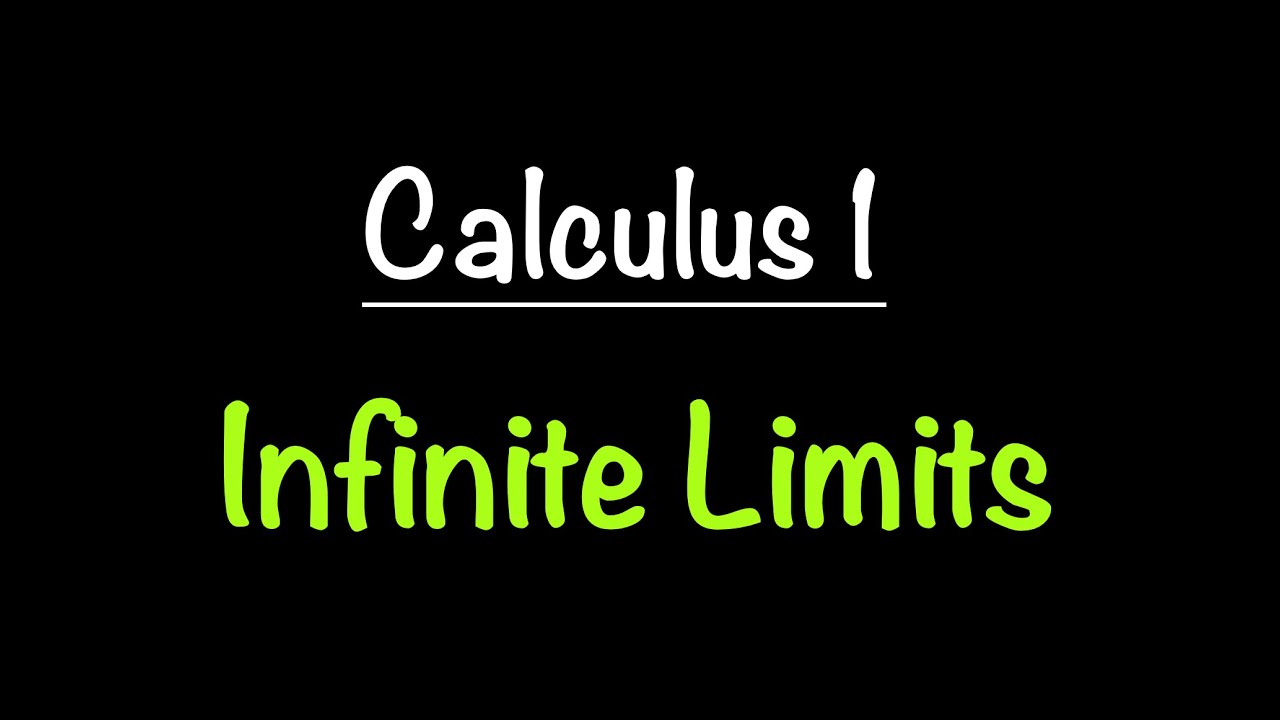 Infinite Limits | Calculus 1 | Math with Professor V