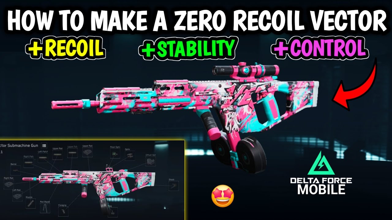 How to Make A NO RECOIL Vector in Delta Force Mobile (Zero Recoil Build)