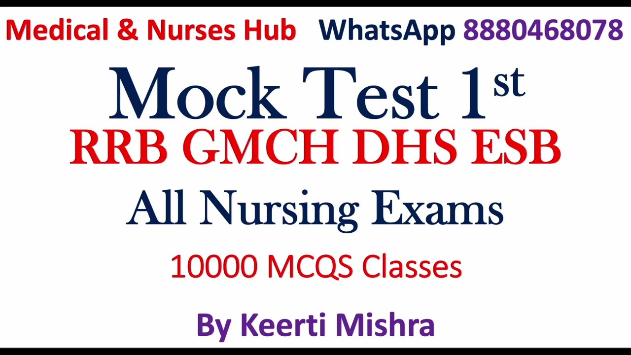 Nursing Officer Mock test MCQS 10000 Questions & Answers #mocktest 1st #OBG #Midwifery #RRB nursing
