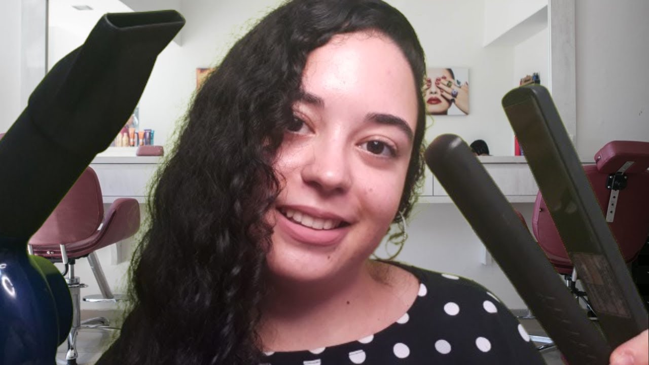 Asmr Salão de Beleza com Secador e Chapinha para te dar Muito Soninho