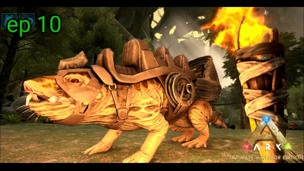 Incrível!!! Domando rato rolante | série Ark aberração EP 10 | Ark ultimate mobile 
