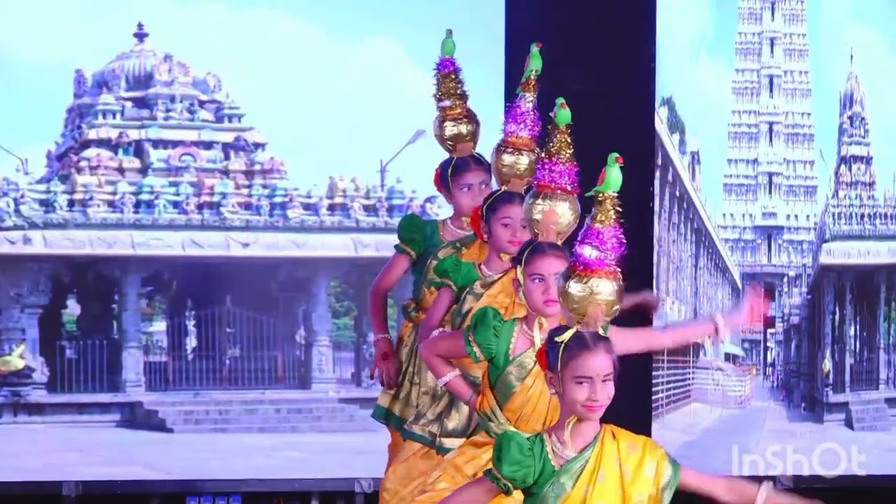 Karagatam dance performance by grade 5 children annual day celebration 🎉#trending #dance #amazing