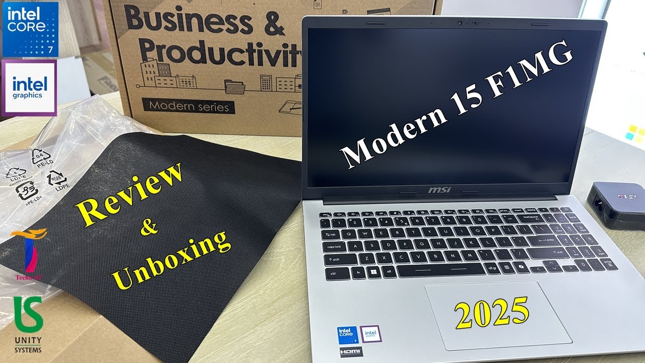 MSI Modern 15 F1MG: распаковка и обзор процессора Intel Core 7 14-го поколения | Core 7-150U | 16...
