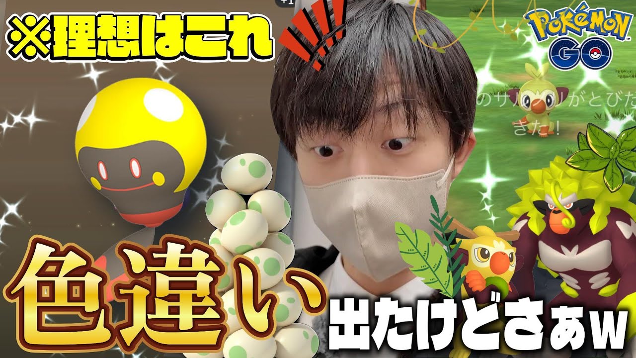 【気合い】サルノリコミュデイ...どころじゃない!?2kmタマゴで色ズピカを追いかけ続けた先に待ってた結果がヤバすぎた【ポケモンGO】