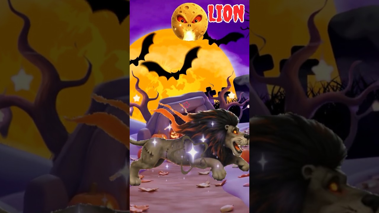 Песенка про животных из зоопарка на Хэллоуин 🎃 Блип, рык, бип и иго-го 🦁 Учим жуткие звуки животн...