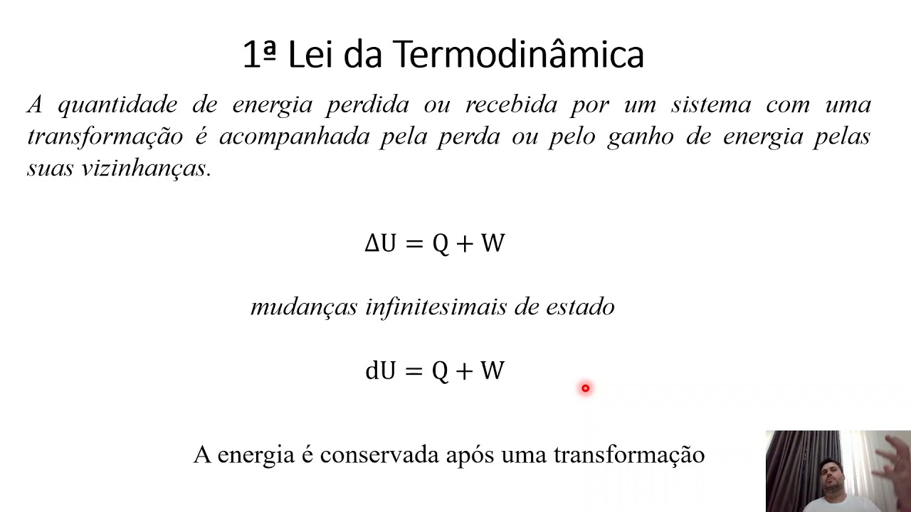 Curso de Físico-Química -  Primeira Lei da Termodinâmica: Energia Interna, Trabalho e Calor