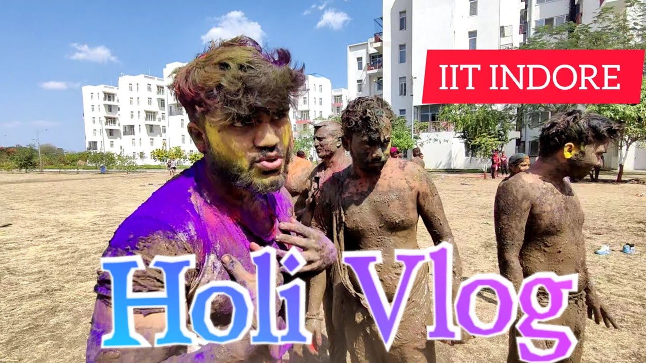 Holi Vlog 2023🔥 || IIT INDORE || Happy Holi ❤️|| #iitindore#holi#holicelebration#iitjee#viral