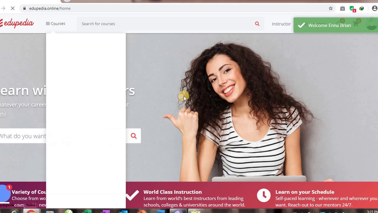 How to get free courses on Edupedia. Online