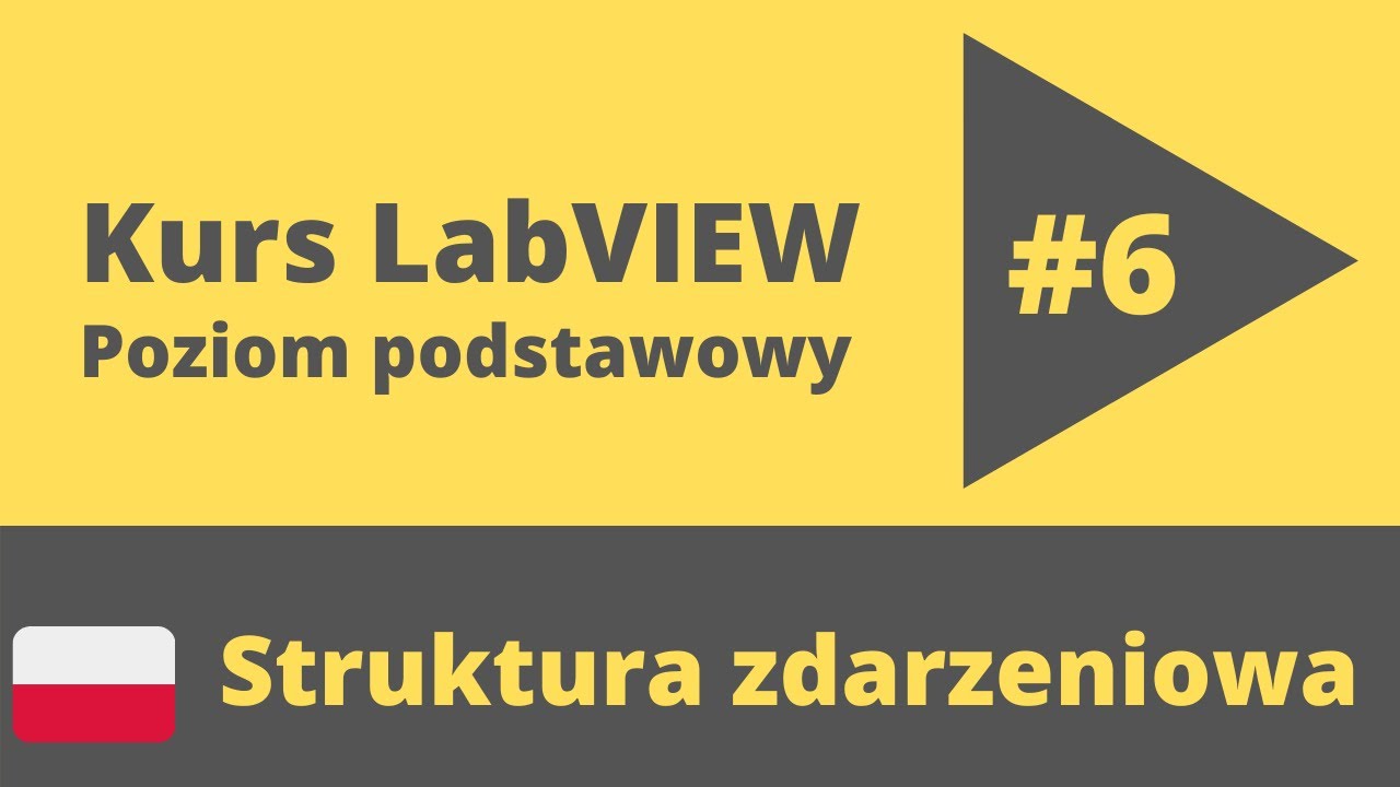 Kurs LabVIEW  #6 - Struktura zdarzeniowa/Event structure.