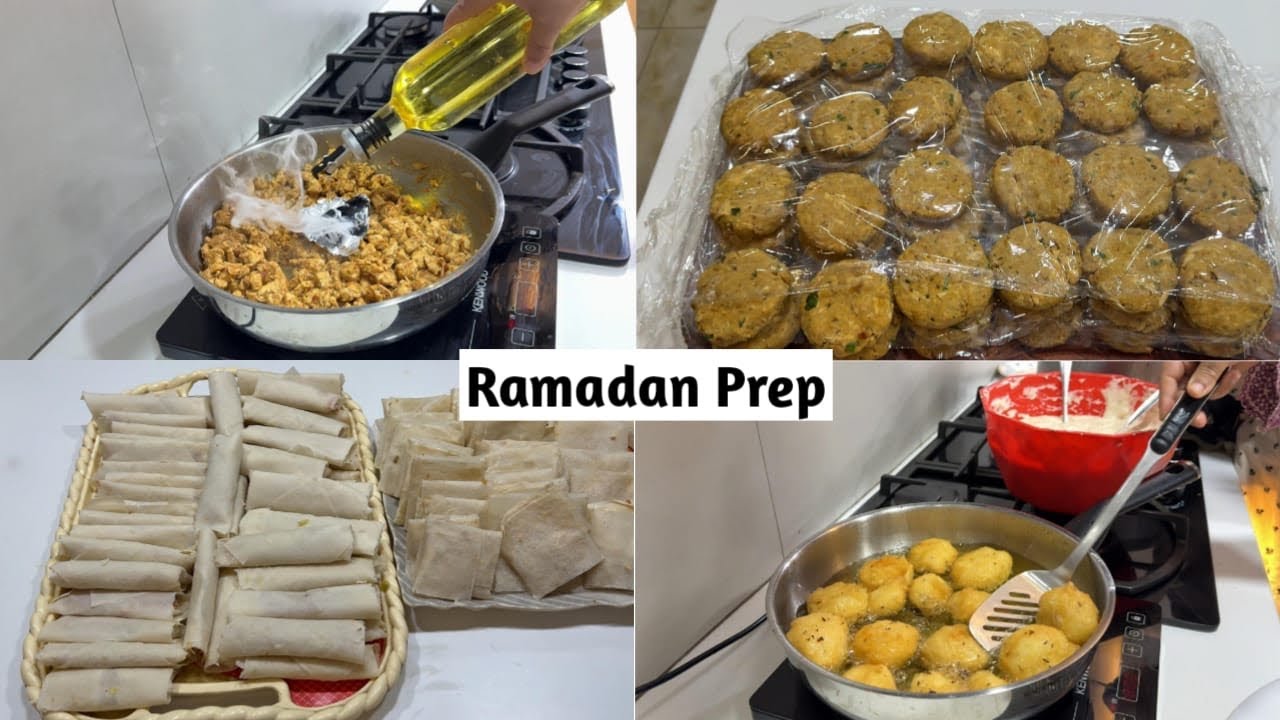 Ramzan prep | keema samosa ,spring roll ,chicken tikka box recipe 