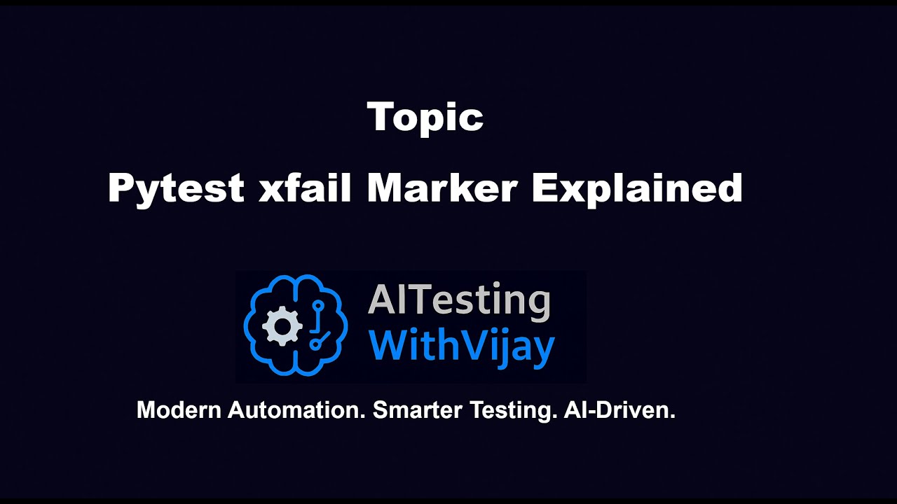Pytest xfail Marker Explained | How to Mark Expected Failures in Pytest #pytest #pythonautomation