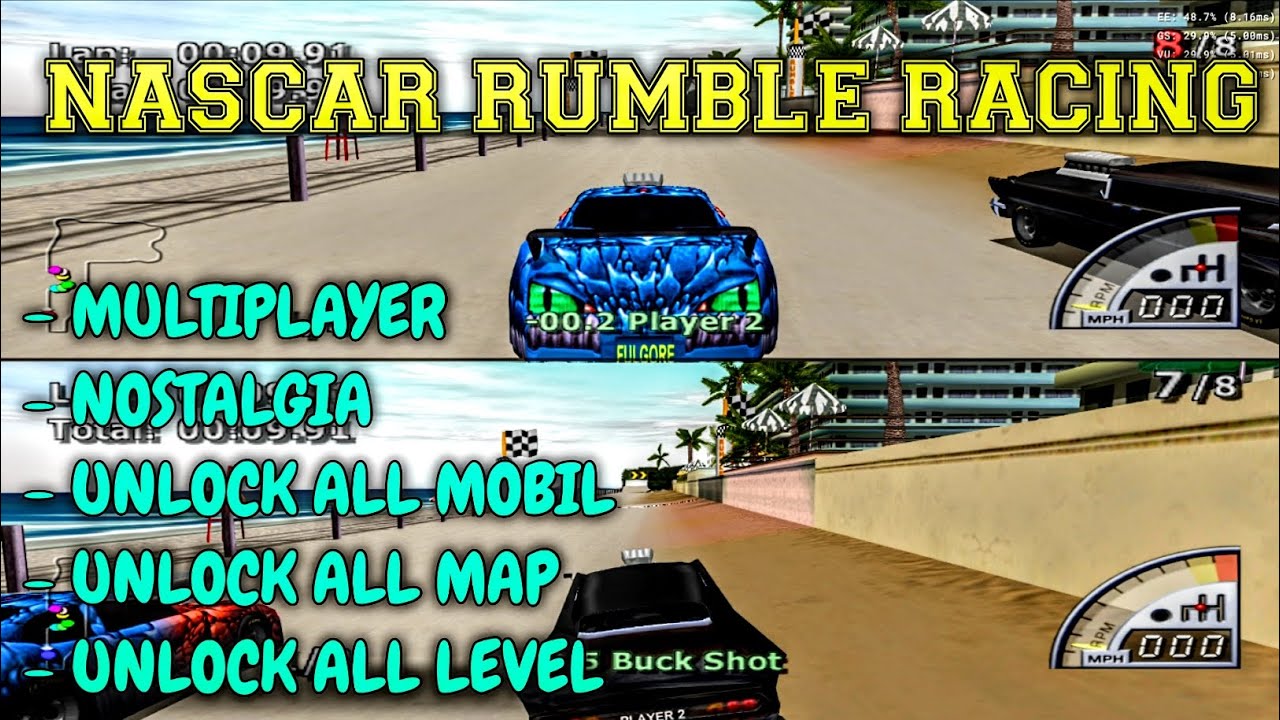 CARA DOWNLOAD RUMBLE RACING PS2 DI PC + SAVE DATA TAMAT DI PC/LAPTOP!!! AUTO UNLOCK SEMUA MOBIL!!! 