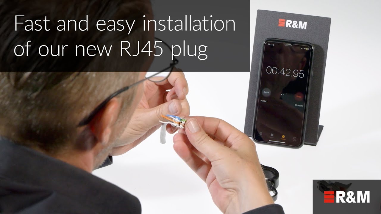 Fastest Way to Wire a Shielded RJ45 Cat. 6A Plug &ndash; the R&M FM45