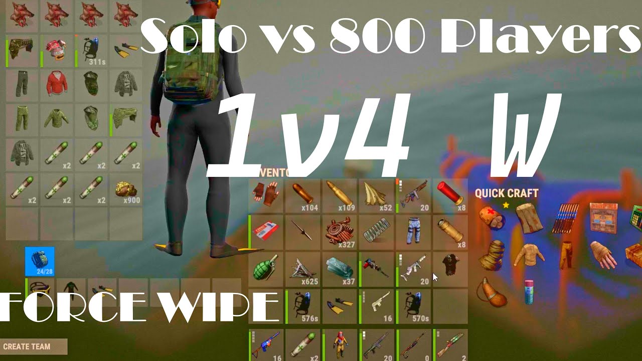 800 Players vs SOLO Force Wipe!🥶(Rustoria Main)