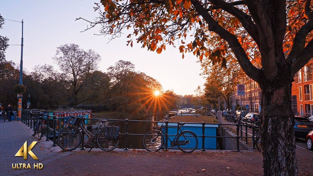 Sunday Afternoon Walk in Amsterdam West &bull; 4K ASMR