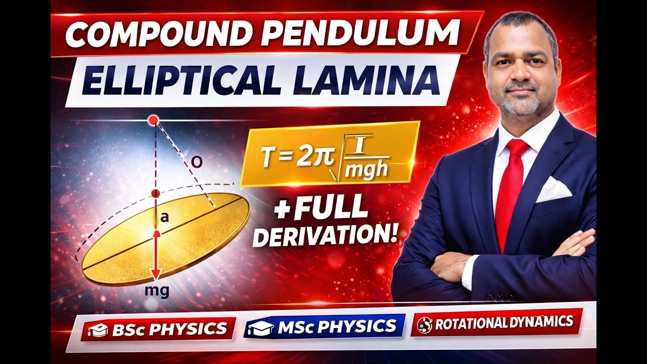 LEC-10 Compound pendulum in the form of elliptical lamina