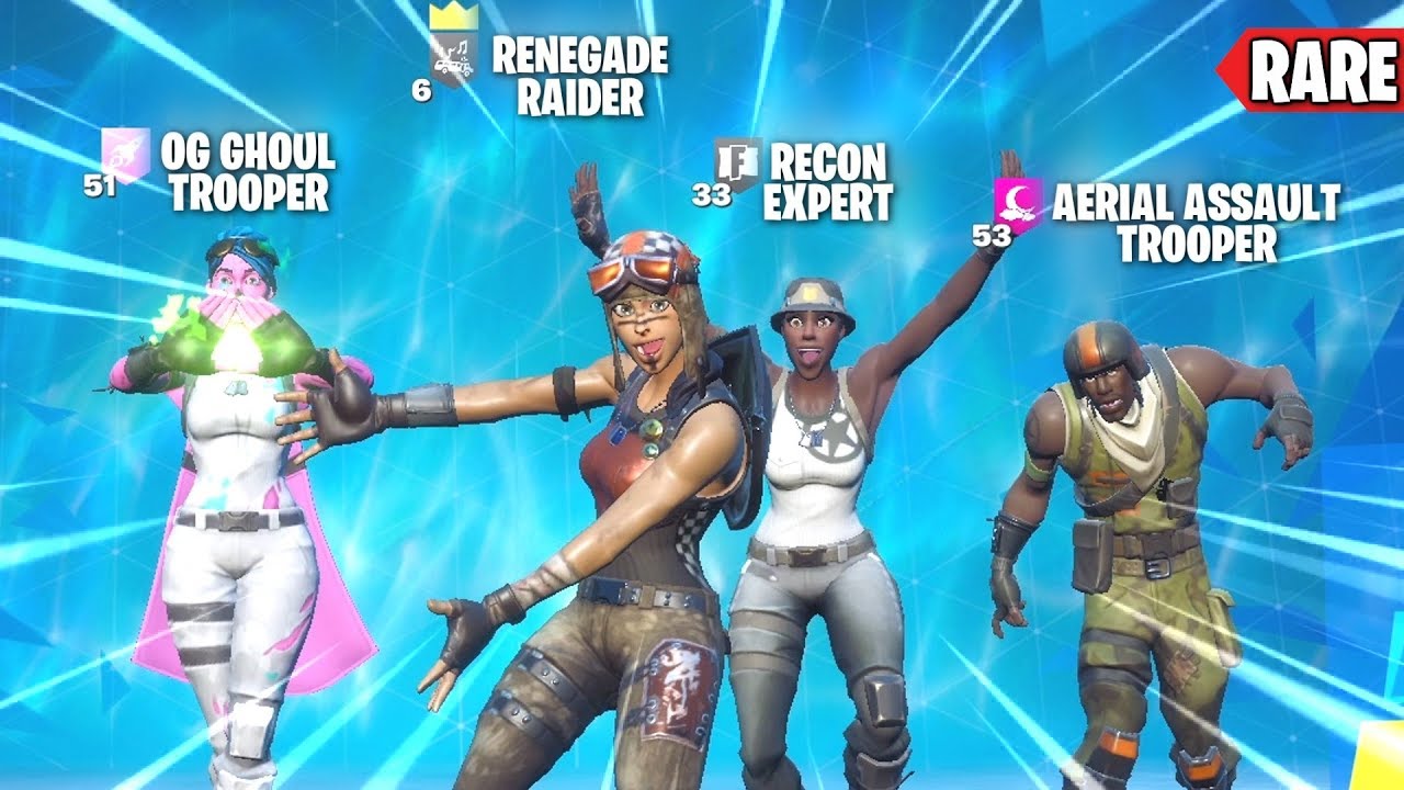 you see this squad coming at you... wyd? (ALL RARE SKINS)