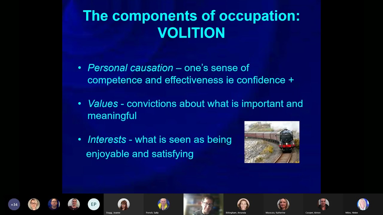 Model of Human Occupation (MOHO) Workshop Part 1: Theory