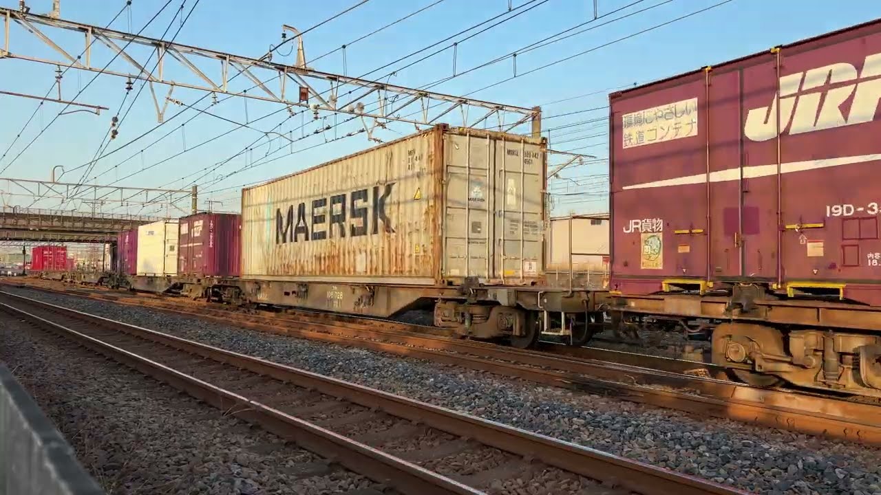 【海コン列車】 2025.3/14 4073レ EF210-343[吹]＋コキ23車