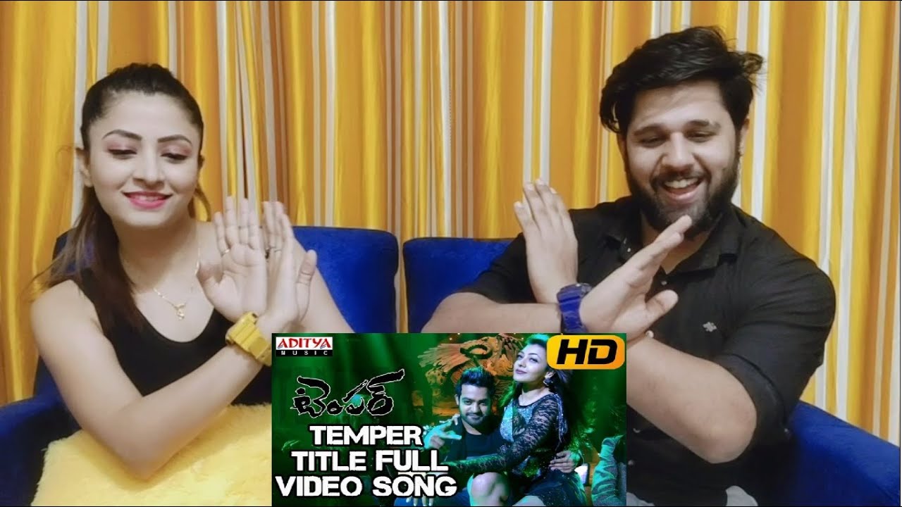 Temper Full Video Song REACTION |  Jr. Ntr, Kajal Agarwal | SIBLINGS REACTION