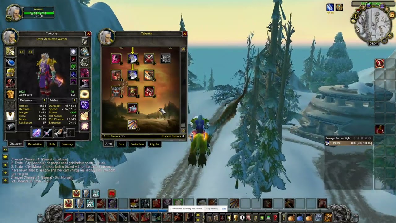 wotlk warrior - dual wield arms warrior leveling guide