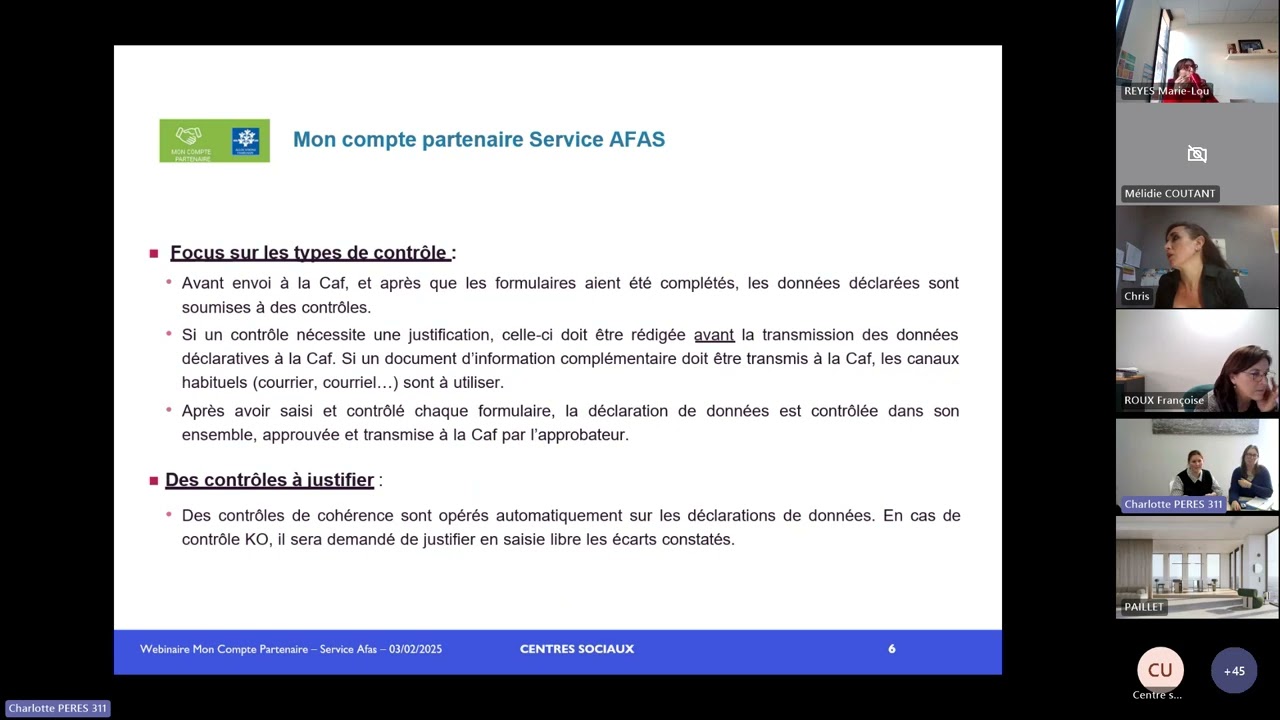 Webinaire AFAS Centres sociaux 03/02/2025